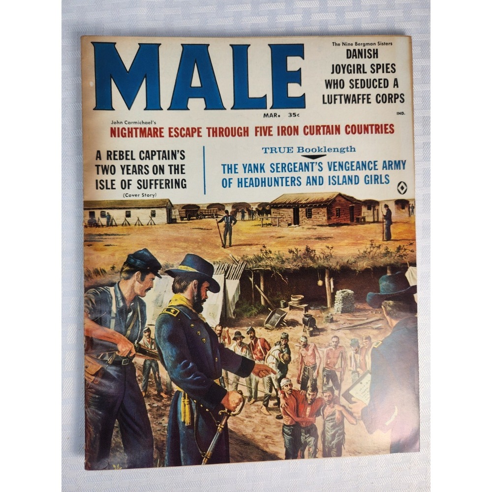 Male Mar‎ #3 1961 Walter Popp, Kunstler Cvr, Copeland, Minney, Civil War